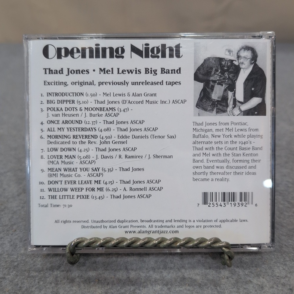 Thad Jones Mel Lewis‎ Big Band Opening Night Live Village Vanguard CD 1966 Jazz - Picture 2 of 2